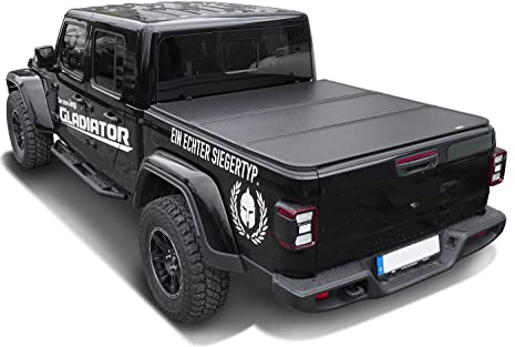 Hansen Styling Parts Copri-Bagagliaio Pieghevole in 3 Parti - Alluminio Verniciato a Polvere - Compatibile con Jeep Gladiator JT (2019-2024)