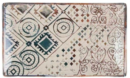 La Mediterránea Fuente de Cocina Grecia Porcelana Rectangular 25,3 x 15 x 1,8 cm (18 Unidades)