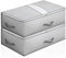 Leavans 2 Pezzi 68L Contenitori Sottoletto,Scatole Sotto Letto Contenitore con Maniglia Rinforzata,Contenitori per Vestiti Sotto Letto Pieghevole Portaoggetti Sottoletto per Vestiti Coperte