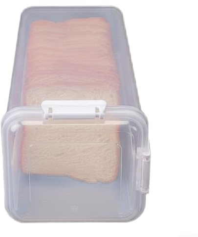 Contenitore ermetico per il pane con vassoio rimovibile per conservare pagnotte fresche fatte in casa, baguette e prodotti da forno senza seccarsi (è nero)