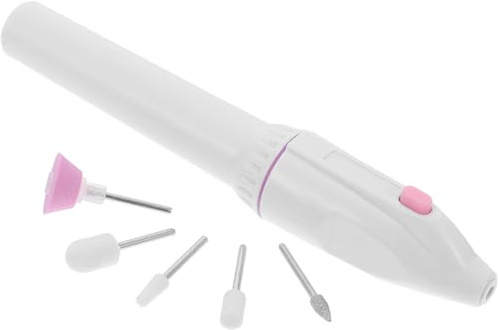 ABOOFAN Pulidora de Uñas Eléctrica Multifuncional Ruido, Máquina de Hacer Uñas Portátil de Plástico y Aleación para Salón y Nail Art