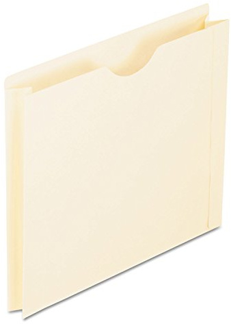 Pendaflex File Jackets, Letter Size, Manila, 2 Expansion, Reinforced Straight-Cut Tabs with Thumb Cut, 50 per Box (22200EE), Beige