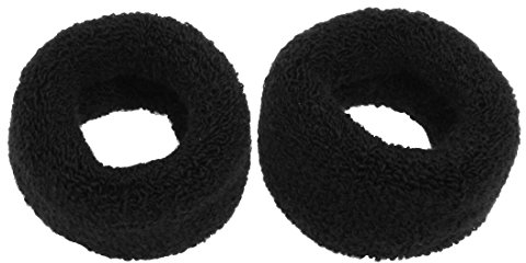 sourcing map sourcing map 2-teilig Elastic Pferdeschwanz Halter Haar Tie Band problemlos Stretchbar schwarz