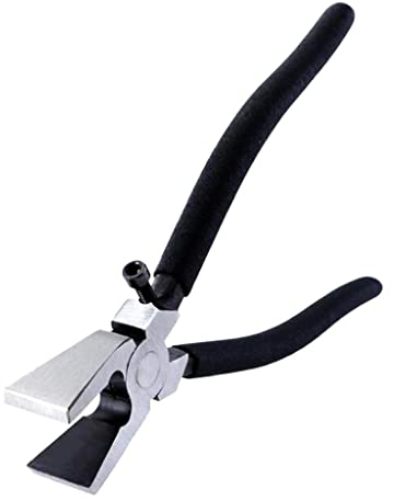 Fenteer Glasbrechzange Fliesenzange Flachzange Fliesenbrechzange Brechzange Schmuckzange aus Kohlenstoffstahl