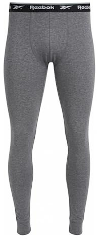 Reebok Johny Pantalon de détente pour Homme | Pantalon de Base en Coton pour Homme, évacuant l'humidité et Confortable, Pantalon de Sport Thermique, Disponible en S, M, L et XL, vêtements de Sport