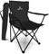 Green Haven Folding Camping Chair - Black Lightweight Picnic Chair w/Cup Holder, 600D Polyester & Rip Stop, Heavy Duty Steel Frame Arm Portable Comfy for Outdoor Camping