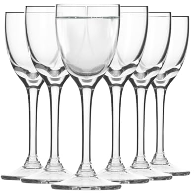 Krosno Vodka Trinkgläser | 6er Set | 25 ml | Mixology Collection | Cocktailgläser Likörglas Brandy Whisky Gin Glas | Haus, Bar, Events & Küche | Spülmaschinenfestes Kristall-Geschenk-Set Glaswaren