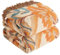 SE SOFTEXLY Boho Decke 100% Baumwolle – Große Doppelseitige Musselin Tagesdecke 200x230cm, Kuschelige Sofadecke & Bettüberwurf, Aesthetic Design, Ideal für Wohnzimmer & Schlafzimmer, Orange/Grün
