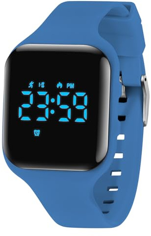 aswan watch Digital Watch Kids Girls Boys with Pedometer, Alarm Clock, Stopwatch Light Date Sports Wrist Watch without App and Mobile Phone with Silicone Wristband