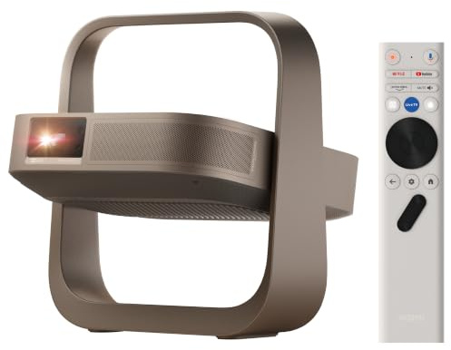 XGIMI Elfin Flip 4K Videoprojecteur Portable, RGB Triple Laser Home Cinéma