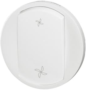 Legrand 068061 Enjoliveur Céliane pour Commande VMC, Blanc, Lot de 10