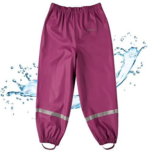 BMS Regenbundhose, wasserdicht für Mädchen in Beere Größe 80