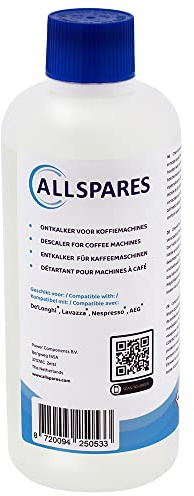 AllSpares Entkalker für Kaffeemaschinen geeignet für Delonghi EcoDecalk DLSC500 und AEG M3BICD200 (500 ml (1er Pack))