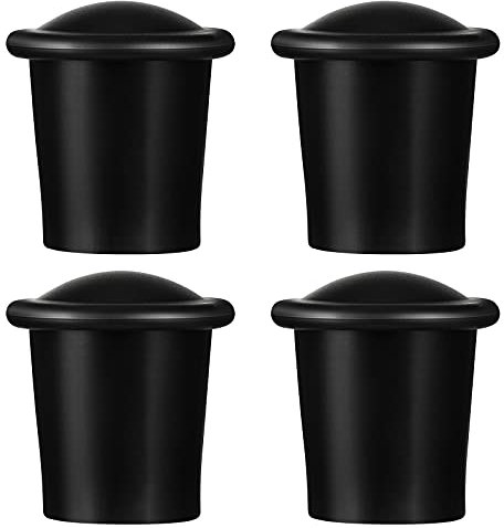 Lacrosse Endabdeckungen Lacrosse Stick Endabdeckung Kunststoff Lacrosse Butt End Tape Saver Butt End Schwarz Endabdeckung Lacrosse Hockeyschläger Zubehör