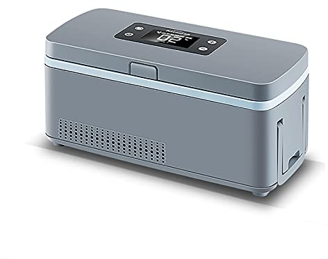 Frigoríficos Estuche portátil de viaje refrigerado para automóvil, mini enfriador de insulina, caja refrigerada con enfriador de insulina, manteniendo el enfriamiento 2-8 ℃, para organizador de m