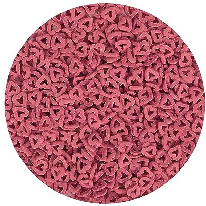 BrandNewCake® Confettis Cœur Rouge 1500g - Décorations pour Gâteaux - Sprinkles - Idéal pour Fêtes et Anniversaires