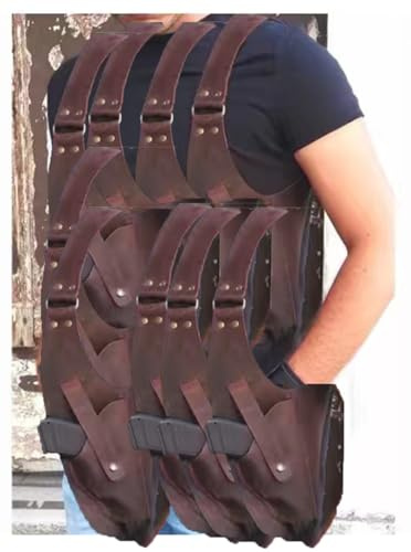 Mittelalter Vintage Unterarmholster, Steampunk Retro Doppelschulter Doppel Gun Holster Western Cowboy Revolver Tasche Für Cosplay Cowboy Kostüm Revolver Zubehör