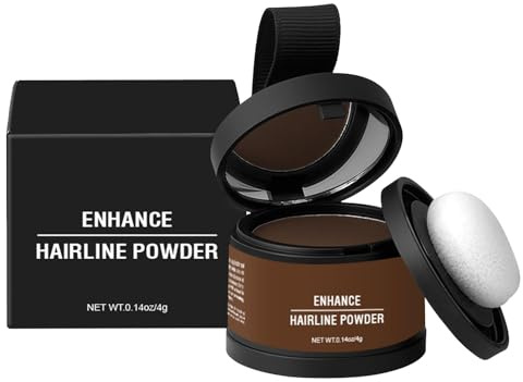Polvo para el cabello para mujeres, Polvo de raíz para el cabello | Polvo para retoque de raíces, aplicador incluido | Corrector gris resistente al agua de larga duración para aumentar el volumen del