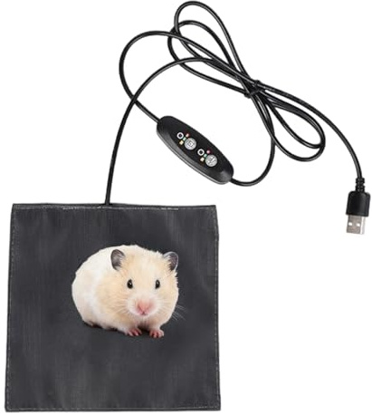 Almohadilla térmica para Mascotas, Impermeable, Ajustable, para Mascotas, para Animales, hámsteres, Reptiles, Interiores y Exteriores, hogar, Invierno, Clima frío, Viajes