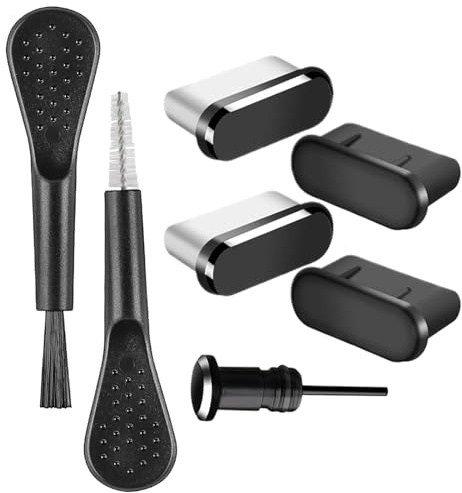Kit de brosses – Protection de nettoyage électronique, barrière contre les intempéries, accessoires de poche, protection gadget, connecteur de protection du système | Insert de prise pour Data Port