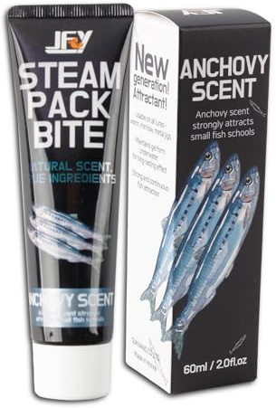 CASTSTRIKE Fishing Attractant Gel for Bass Trout Catfish Strong Scent Bait Enhancer for Freshwater and Saltwater Boosts Strike Rate Easy Apply Long Lasting Formula (Anchovy)