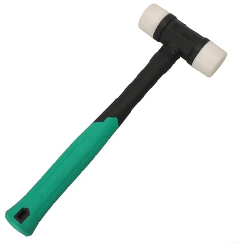 Rubber Mallet, Floor Tile Installation Tool, Tapping Levelling Hammer for Laying Flooring, Non-Marring Construction Tool Workshop(35mm)
