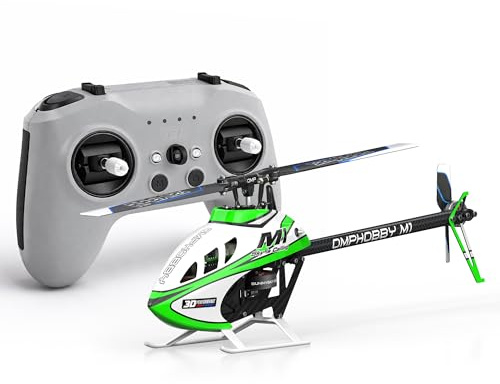 OMPHOBBY M1 V3 PRO 100 Class Mini hélicoptère RC 3D prêt à voler, entraînement direct 6 canaux avec récepteur ELRS intégré et contrôle de vol OFS3+, micro hélicoptères avec émetteur RadioMaster T8L