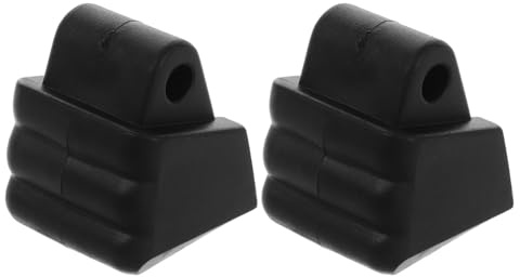 SHINEOFI Pastillas de Freno para Patines en Línea 2 Piezas Color Negro Instalación Fácil y Material PVC Frenado Rápido y Seguro en Patinaje