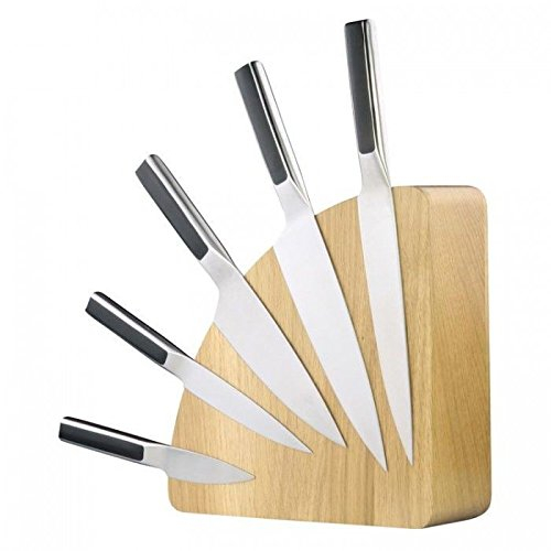 Bloque magnético de cuchillos madera de roble 24,6 x 8,1 x 24,7 cm Magnablock - capacidad para 10 cuchillos - cuchillos no incluidos