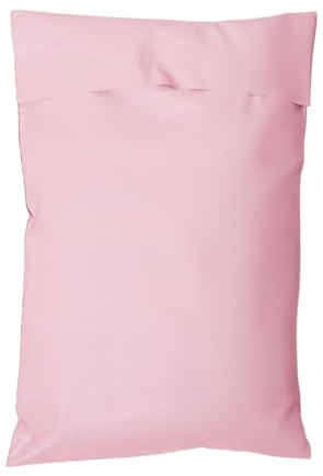 Buste per spedizioni Rosa Cipria 17x25+5 cm – 30 pezzi | Buste adesive rinforzate in PE-LD 55 micron riciclabile | Resistenti, impermeabili, Made in Italy – chiusura hot-melt a prova di manomissione