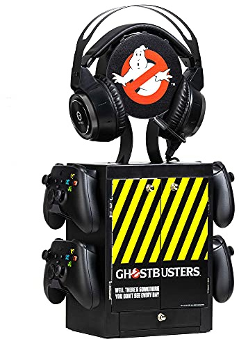 Numskull Official Ghostbusters Gaming Locker, Controller Holder, Headset Stand for PS5, Xbox Series X S, Nintendo Switch - Official Ghostbusters Merchandise