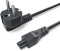 CYD Euro Netzkabel-3-Polig 1.2m Stromkabel-Schwarz Micky-Maus Stecker für Lenovo-Ladekabel-Laptop LG TCL Sony Philips TV PC Monitore Drucker Power-Cable