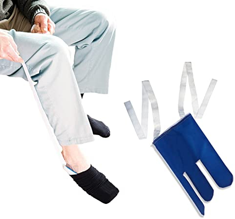 Duokirs Sockenanzieher Anziehhilfe für Socken und Strümpfe, Sockenanziehhilfe für ältere, Behinderte Schwangere Immobile Menschen