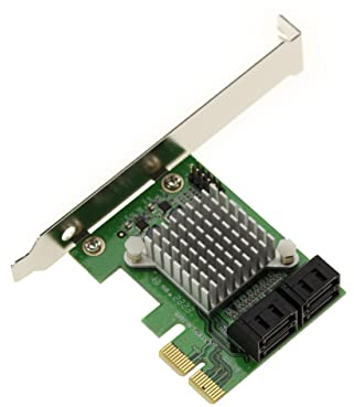KALEA-INFORMATIQUE PCI Express PCIe x2-Karte mit 4 SATA-Ports. Chipsatz Marvell 88SE9230 Hardware RAID 0 1 10.
