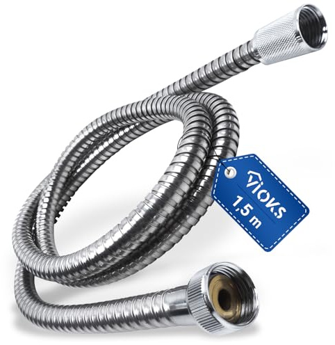 VIOKS Dusch Schlauch für Duschbrause 150 cm - Duschschlauch Flexibel Brauseschlauch Edelstahl Duschschlauch 1,50 m & Brause Schlauch Dusche Schlаuch für Duschkopf