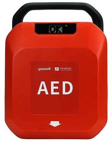 MedX5 Primedic HeartSave YA Defibrillatore, adatto a dilettanti e professionisti con erogazione automatico della scarica, 6 anni di garanzia del produttore, Lingua: italiano/tedesco