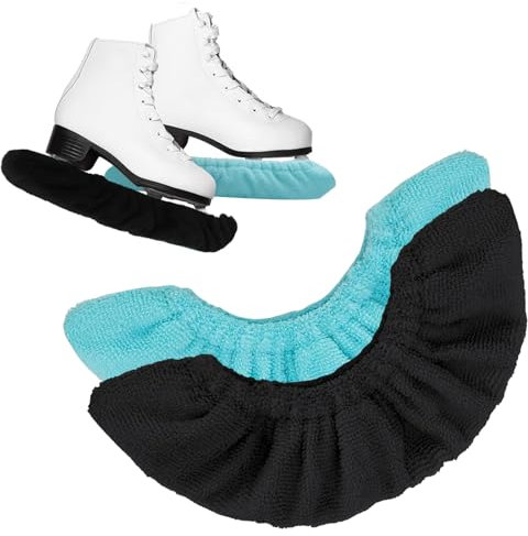 JOLIGAEA 2 Paare Kufenschoner für Schlittschuhe, Schlittschuhschoner, Schlittschuhe Zubehör, Kufenstrumpf für Eishockey, Eishockey Elastische Kufenstrümpfe