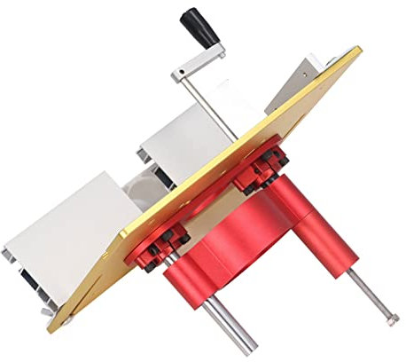 JDQTPOET Kit de système de Levage de routeur, Base de routeur sous Table avec Plaque d'insertion de Table de routeur, Levage jusqu'à 1,85, pour Petites tondeuses de 63,8 à 65 mm (Noir)