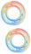 Vaguelly 2st Regenbogen-schwimmring Schwimmringrohr Für Sicherheitsring Schwimmen Tragbarer Schwimmring Glitzer-Pool-Ring Bunter Schwimmring Schwimmreifen PVC