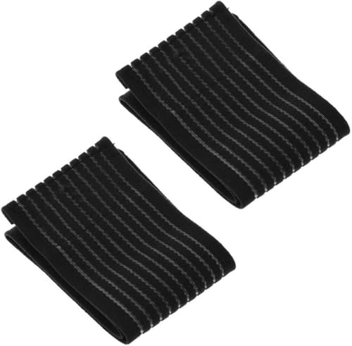 YANGWEN 2 Pcs Muñequera Elástica, Ajustable Mano Férula Compresión Muñequera Soporte Tejido elástico y transpirable para Tenis Gimnasio Deportes Hombres Mujeres