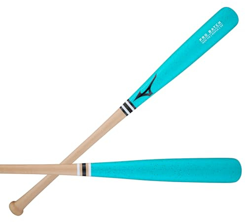 Mizuno Mens Pro Batch MZM 110 Maple Wood Baseball Bat, Teal Green, 31 Inches