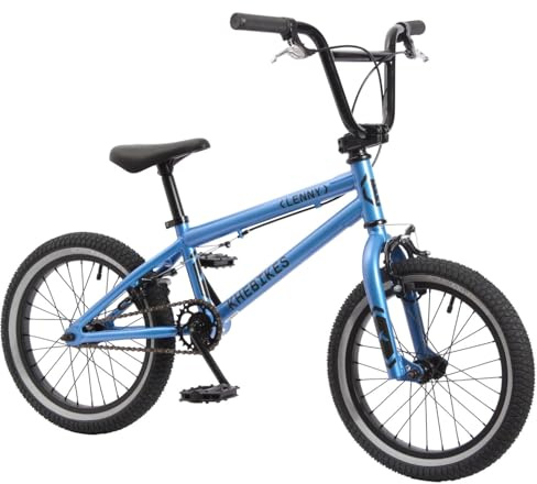KHEbikes KHE Lenny Bicicleta BMX de 16 pulgadas – 9,4 kg ligera – Niños Freestyle BMX a partir de 5 años – Azul – 16 pulgadas para 110 – 130 cm – Modelo 2025