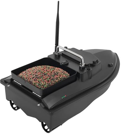 Barco de alimentación con mando a distancia de 500 m, doble motor RC cebo barco para pescadores