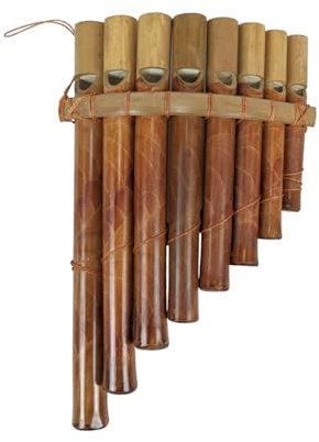 Panflöte aus Bambus (Größe Durchschnitt) Musikinstrument