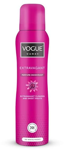 Vogue Lot de 3 déodorants en spray pour femme « Extravagant » (3 x 150 ml)