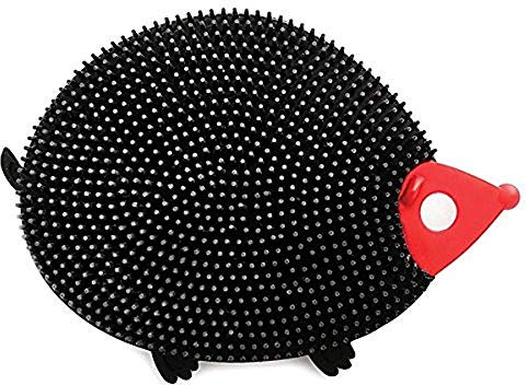 Norpro Cepillo de Silicona para Platos, Color Negro (Erizo)