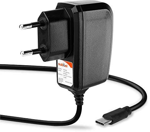 subtel USB C Type C Ladegerät kompatibel mit Sennheiser Momentum True Wireless, 2, True Wireless, 2, 3 Kopfhörer/Wireless Headset Ladekabel Anschluss Stecker - Ersatz Lader Auflader 2A / 2000mA