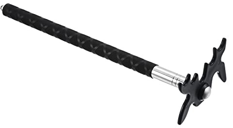 PATIKIL Rétractable Billards Queue Bâton Pont Silicone Poignée Billard Noir | Queue Accessoire avec Amovible Plastique Pont Tête pour Billard Table Concours