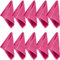 Erwin Müller Seiftuch Heidelberg 10er- Pack, 100% Baumwolle pink Größe 30x30 cm - weiche Qualität, saugstark und strapazierfähig - praktisch durch Schlaufe