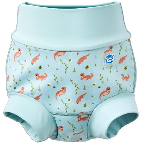 Splash About Happy Nappy Duo Reuseable Swim Nappy for Babies and Toddlers (Playful Otters, 6-12 Months)
